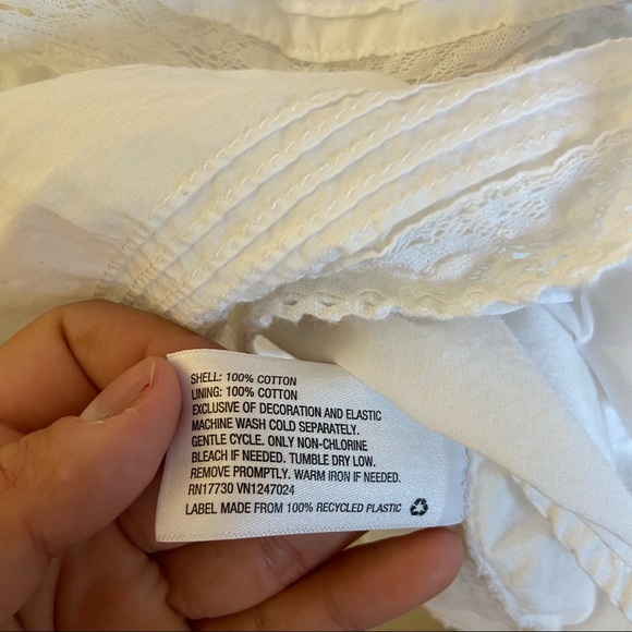 Loveshackfancy x Target white Penelope embroidered tier ruffle dress, large - Picture 9 of 9